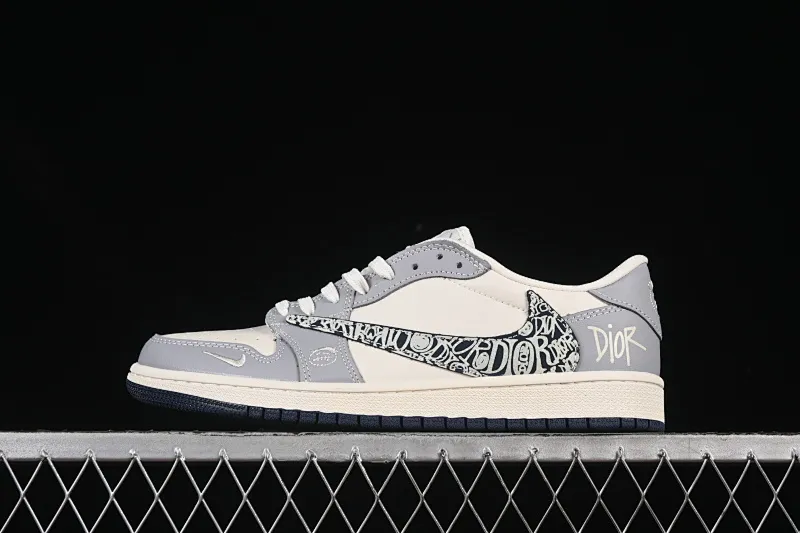 All categories Air Jordan Jordan series basketball shoes Air Jordan 1 Low High-end customized low-top sneakers Travis Scott x Fragment Design x Air Jordan 1 Low OG SP AJ1 Dior joint embossed pattern low-top cultural casual sneakers XS2024-023